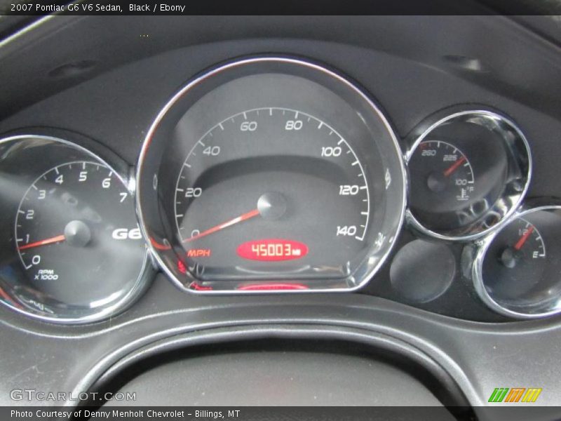 Black / Ebony 2007 Pontiac G6 V6 Sedan