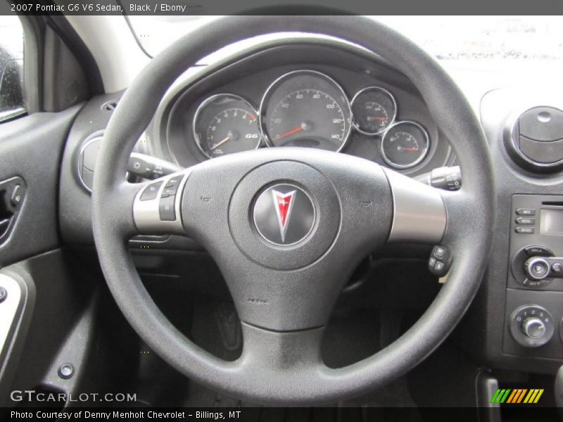 Black / Ebony 2007 Pontiac G6 V6 Sedan