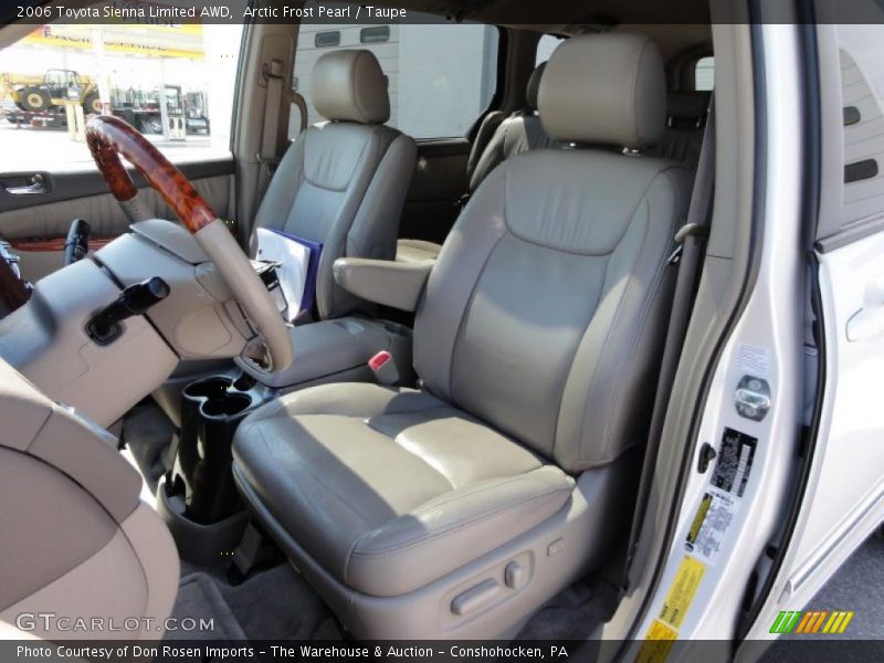 Arctic Frost Pearl / Taupe 2006 Toyota Sienna Limited AWD