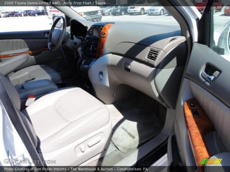Arctic Frost Pearl / Taupe 2006 Toyota Sienna Limited AWD