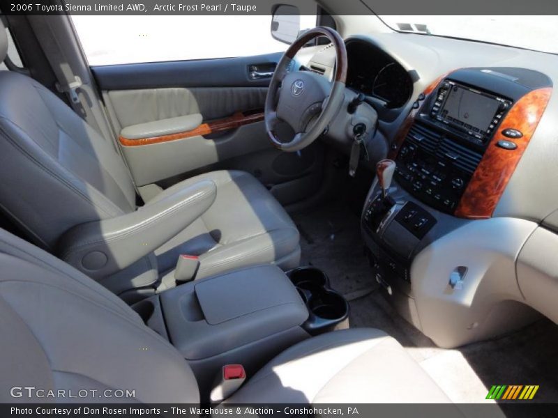 Arctic Frost Pearl / Taupe 2006 Toyota Sienna Limited AWD