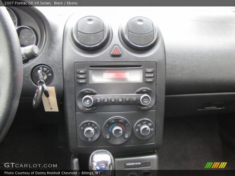 Black / Ebony 2007 Pontiac G6 V6 Sedan