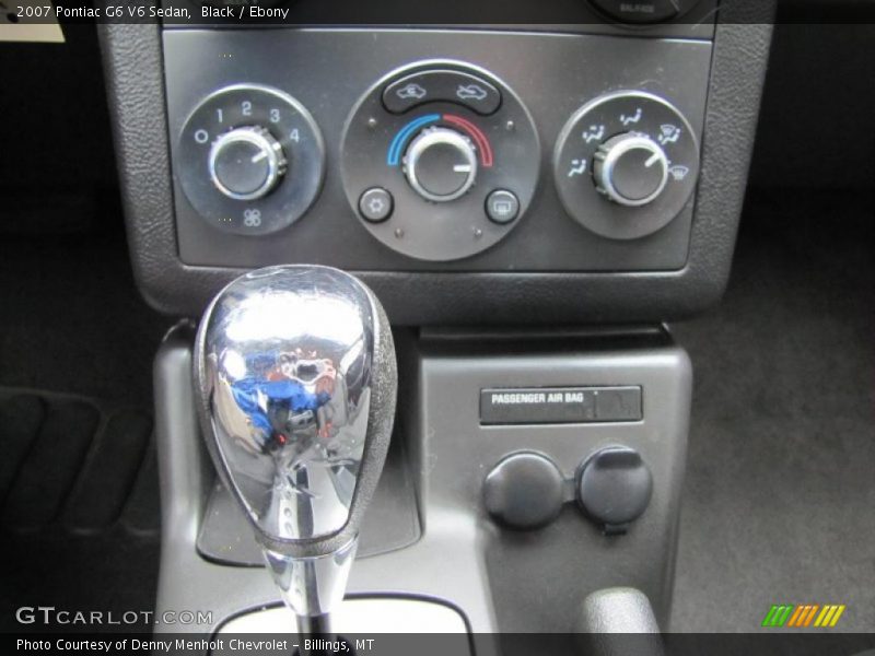 Black / Ebony 2007 Pontiac G6 V6 Sedan