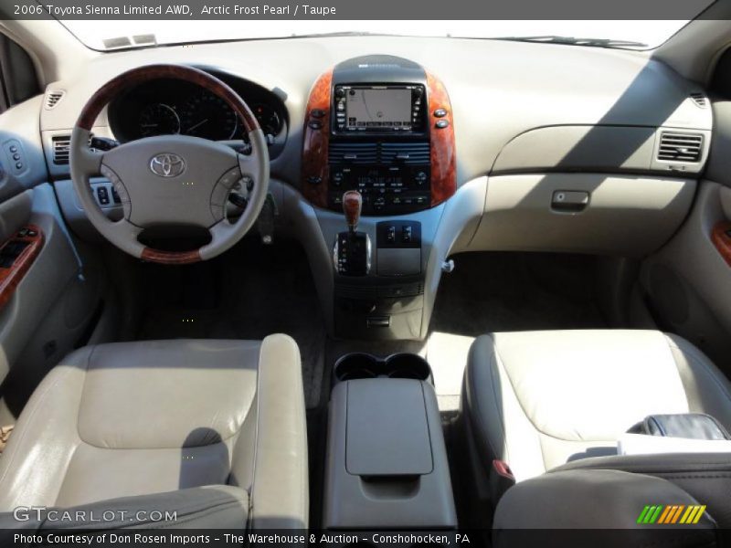 Arctic Frost Pearl / Taupe 2006 Toyota Sienna Limited AWD