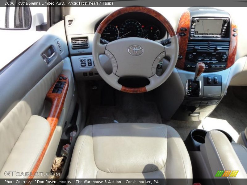 Arctic Frost Pearl / Taupe 2006 Toyota Sienna Limited AWD