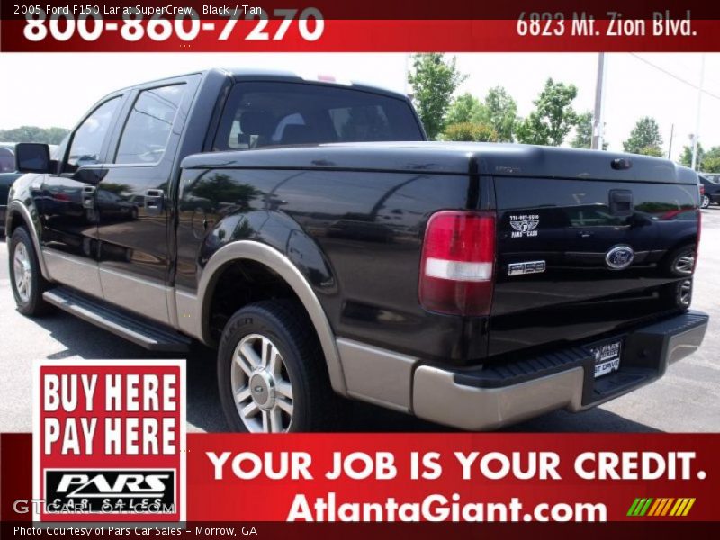 Black / Tan 2005 Ford F150 Lariat SuperCrew