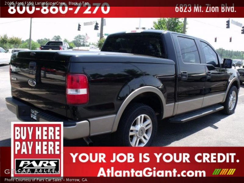Black / Tan 2005 Ford F150 Lariat SuperCrew