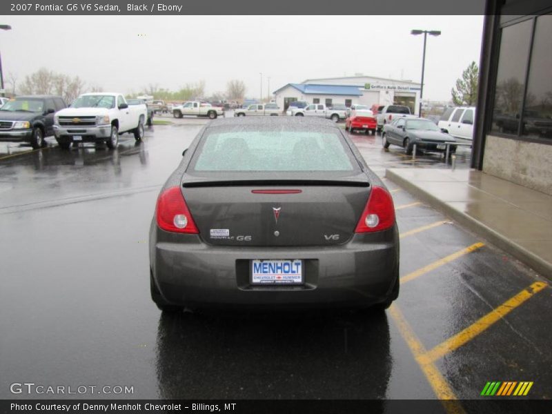 Black / Ebony 2007 Pontiac G6 V6 Sedan