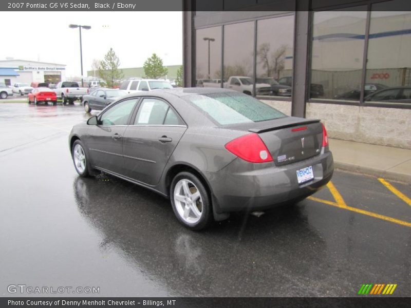 Black / Ebony 2007 Pontiac G6 V6 Sedan