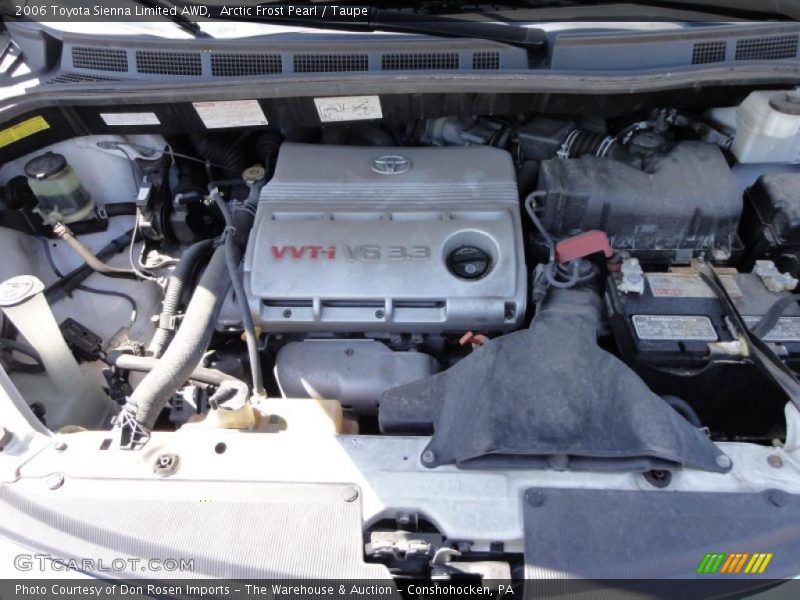 Arctic Frost Pearl / Taupe 2006 Toyota Sienna Limited AWD