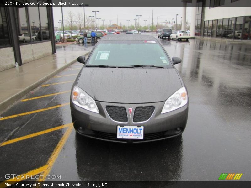 Black / Ebony 2007 Pontiac G6 V6 Sedan