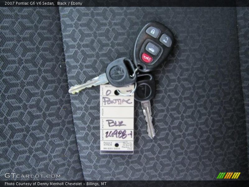 Black / Ebony 2007 Pontiac G6 V6 Sedan