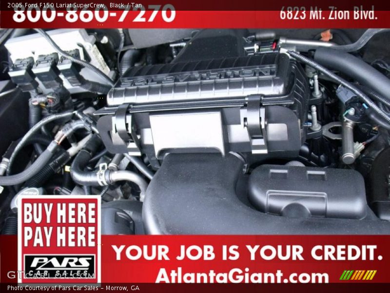 Black / Tan 2005 Ford F150 Lariat SuperCrew
