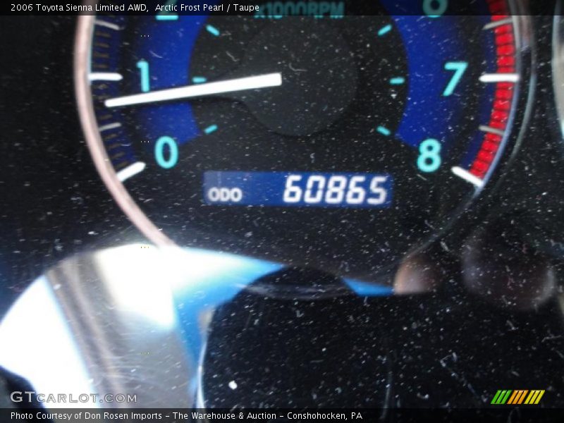 Arctic Frost Pearl / Taupe 2006 Toyota Sienna Limited AWD