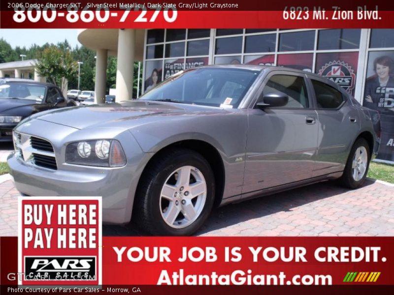 Silver Steel Metallic / Dark Slate Gray/Light Graystone 2006 Dodge Charger SXT