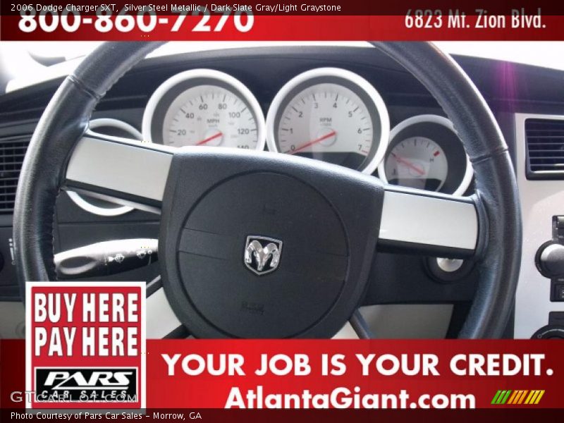 Silver Steel Metallic / Dark Slate Gray/Light Graystone 2006 Dodge Charger SXT