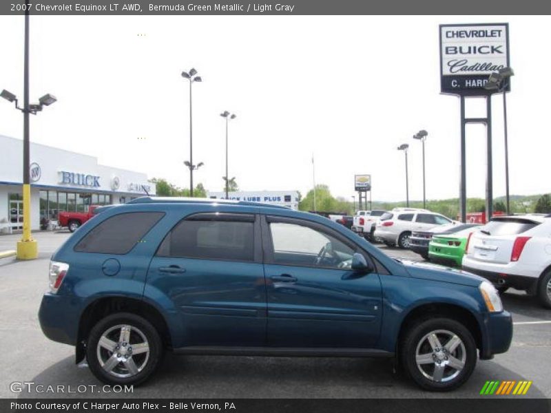 Bermuda Green Metallic / Light Gray 2007 Chevrolet Equinox LT AWD