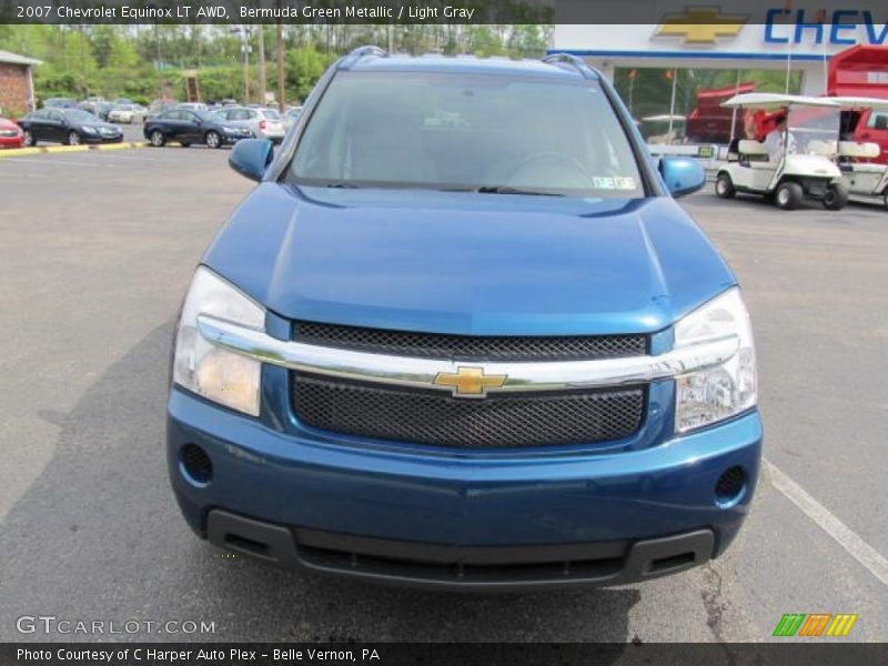Bermuda Green Metallic / Light Gray 2007 Chevrolet Equinox LT AWD