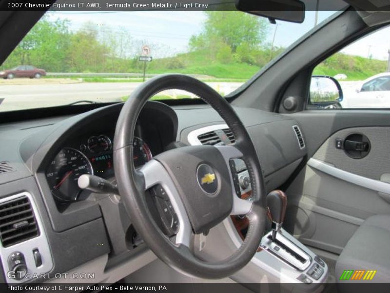 Bermuda Green Metallic / Light Gray 2007 Chevrolet Equinox LT AWD