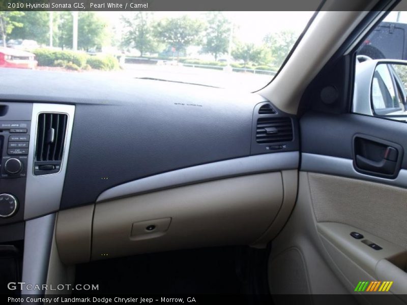 Pearl White / Camel 2010 Hyundai Sonata GLS