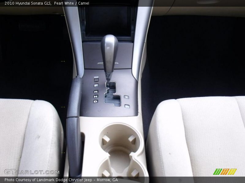 Pearl White / Camel 2010 Hyundai Sonata GLS
