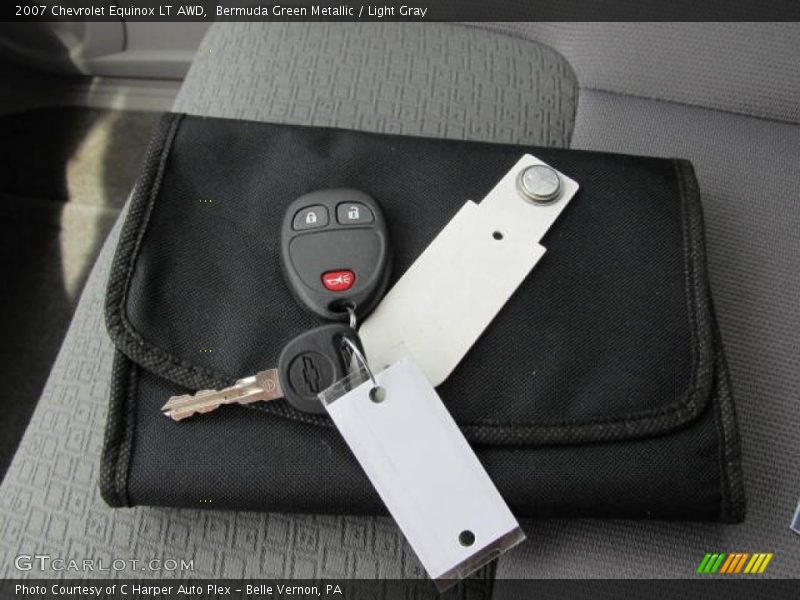 Bermuda Green Metallic / Light Gray 2007 Chevrolet Equinox LT AWD