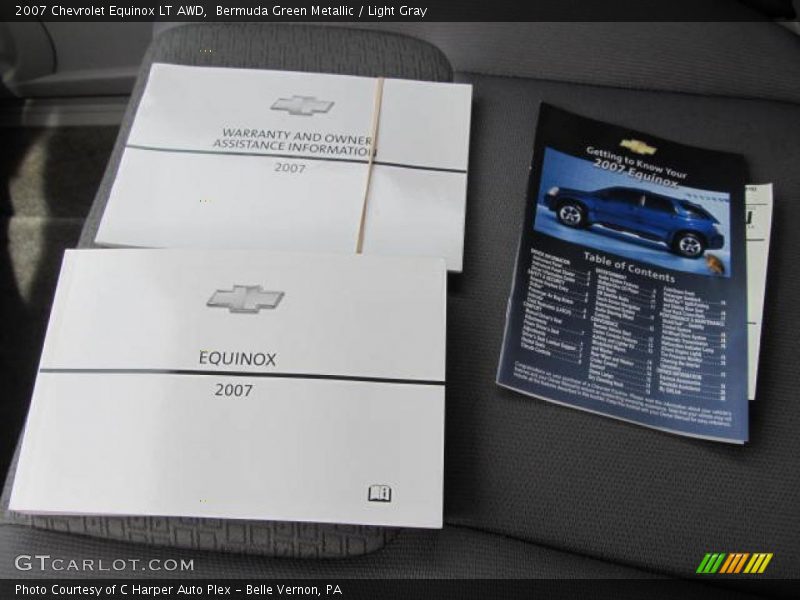 Bermuda Green Metallic / Light Gray 2007 Chevrolet Equinox LT AWD