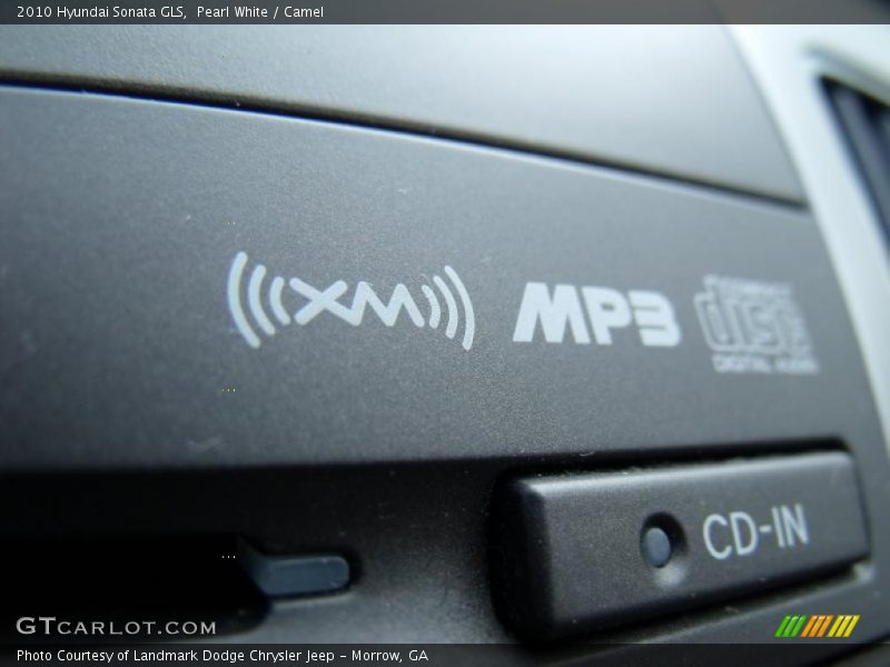 Pearl White / Camel 2010 Hyundai Sonata GLS