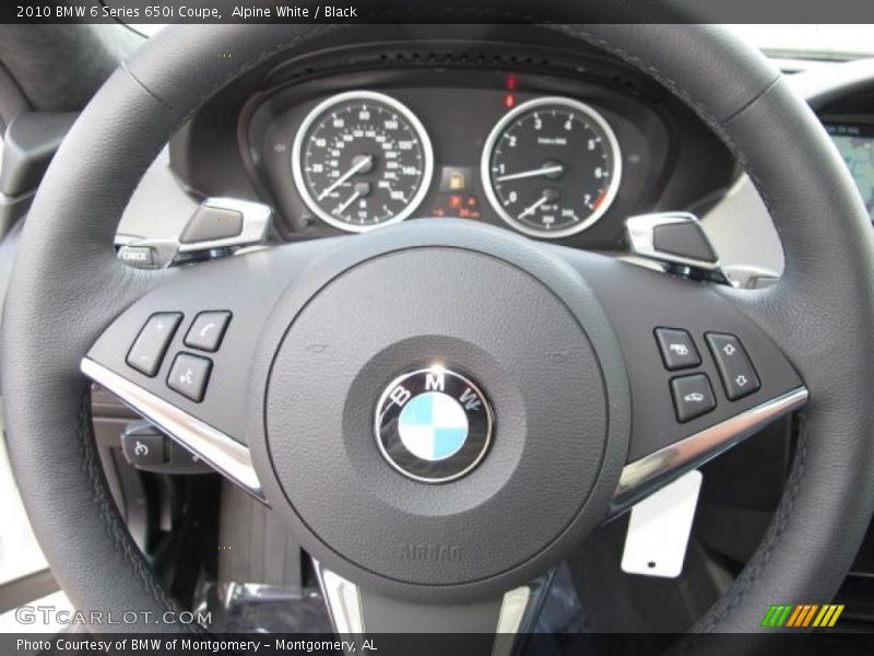 Alpine White / Black 2010 BMW 6 Series 650i Coupe