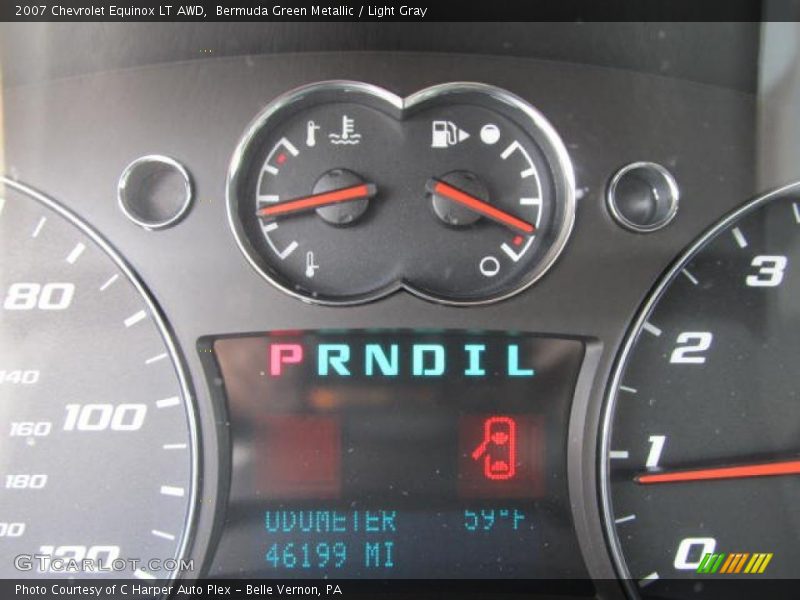 Bermuda Green Metallic / Light Gray 2007 Chevrolet Equinox LT AWD