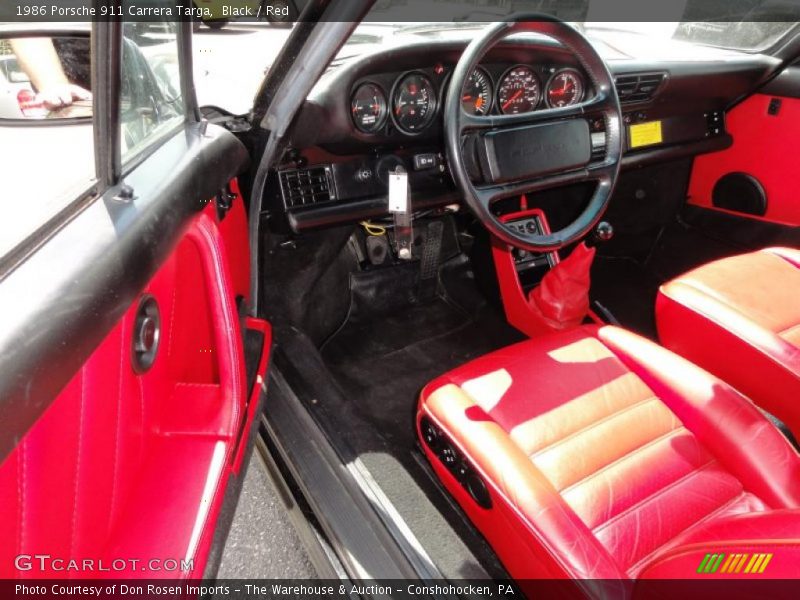  1986 911 Carrera Targa Red Interior