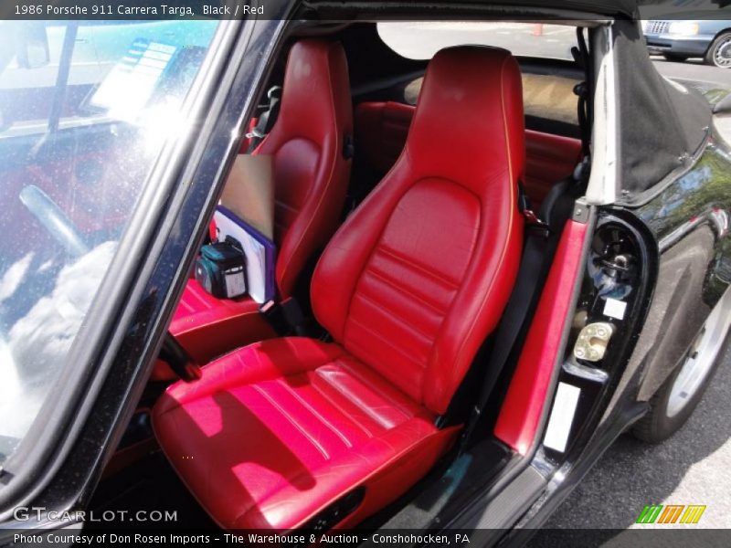  1986 911 Carrera Targa Red Interior