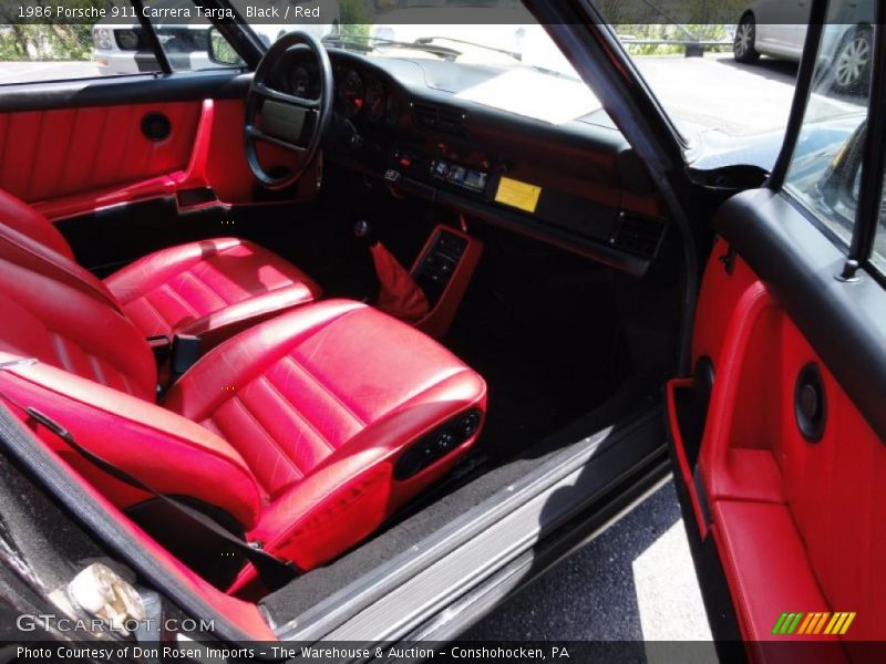  1986 911 Carrera Targa Red Interior