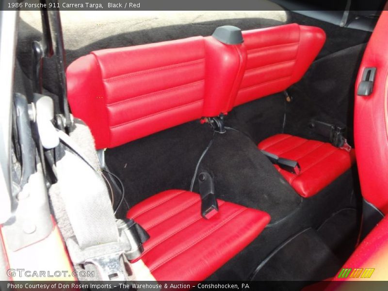  1986 911 Carrera Targa Red Interior