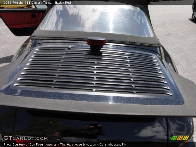 Black / Red 1986 Porsche 911 Carrera Targa