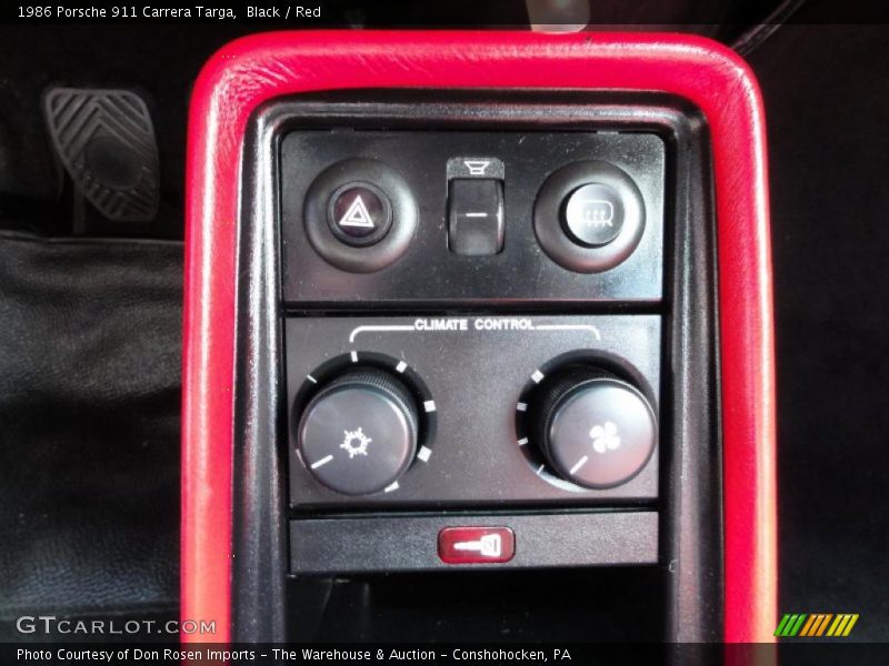 Controls of 1986 911 Carrera Targa