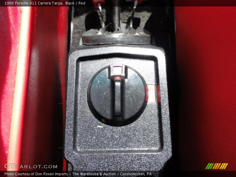 Black / Red 1986 Porsche 911 Carrera Targa