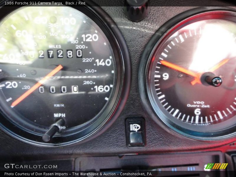  1986 911 Carrera Targa Carrera Targa Gauges