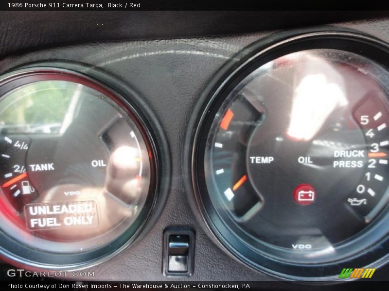  1986 911 Carrera Targa Carrera Targa Gauges