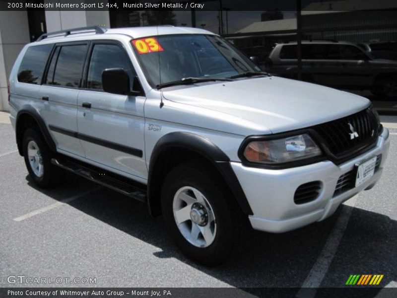 Munich Silver Metallic / Gray 2003 Mitsubishi Montero Sport LS 4x4