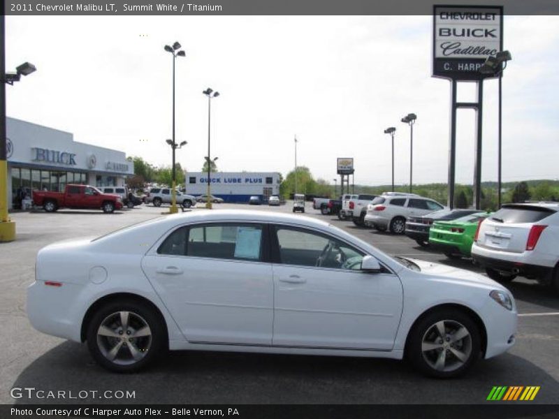 Summit White / Titanium 2011 Chevrolet Malibu LT