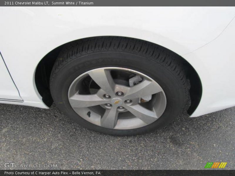 Summit White / Titanium 2011 Chevrolet Malibu LT
