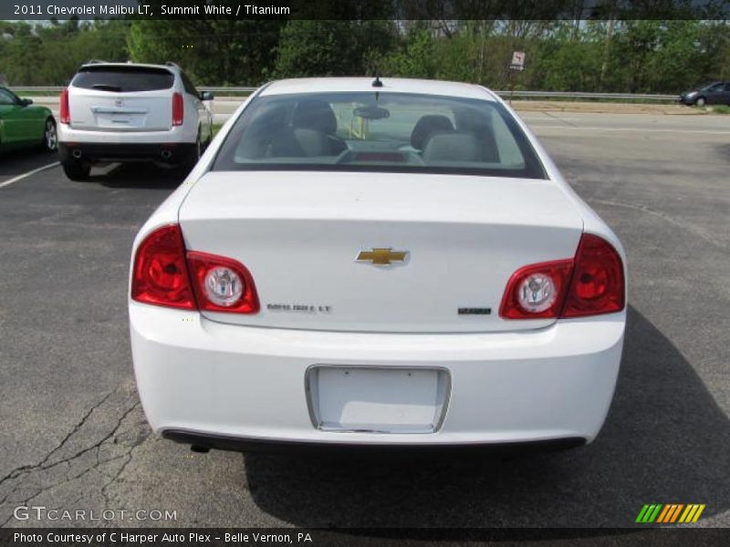 Summit White / Titanium 2011 Chevrolet Malibu LT