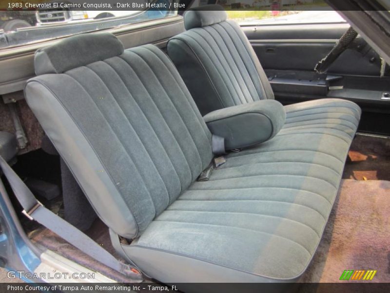  1983 El Camino Conquista Blue Interior