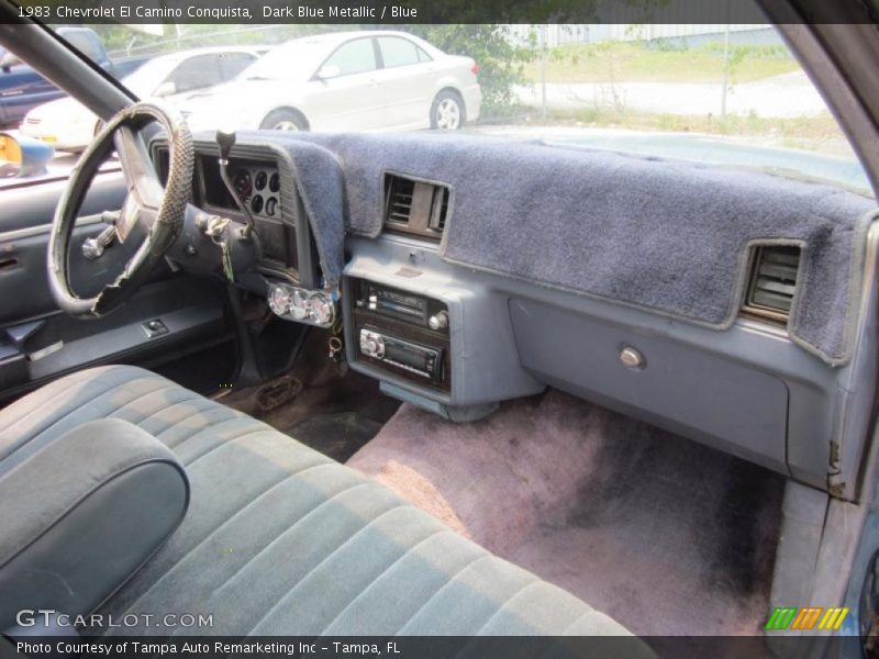 Dark Blue Metallic / Blue 1983 Chevrolet El Camino Conquista