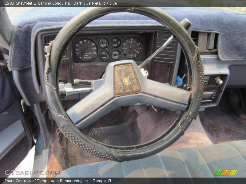 Dark Blue Metallic / Blue 1983 Chevrolet El Camino Conquista