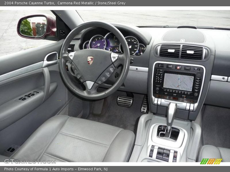 Carmona Red Metallic / Stone/Steel Grey 2004 Porsche Cayenne Turbo