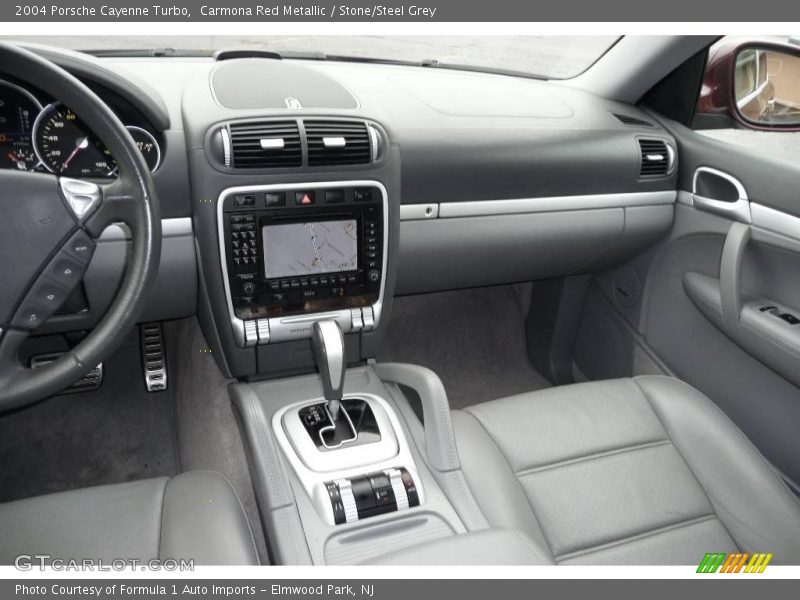 Carmona Red Metallic / Stone/Steel Grey 2004 Porsche Cayenne Turbo