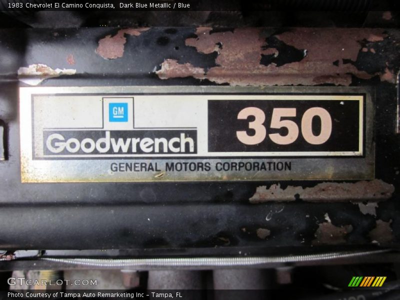  1983 El Camino Conquista Engine - 5.0 Liter OHV 16-Valve V8