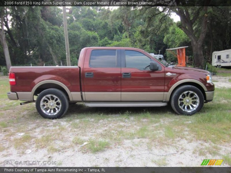 Dark Copper Metallic / Castano Brown Leather 2006 Ford F150 King Ranch SuperCrew